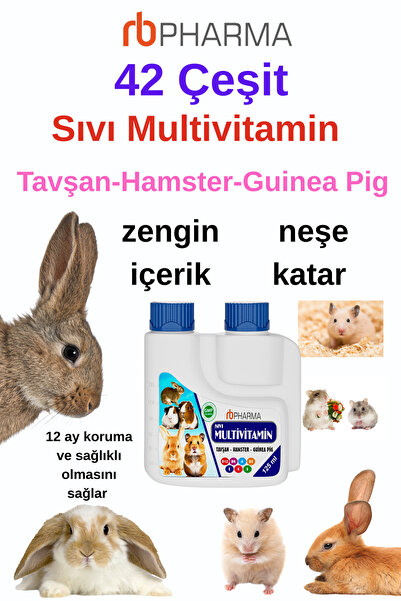 FEROXİT Sıvı Multivitamin Tavşan , Hamster vb. Kemirgen için Parlak Tüy ve Ge...