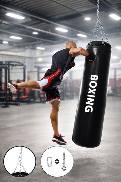 Spor Byfit 100 Cm İdeal Boy Yetişkin Bireylerin Kullanımına Özel Boks Torbası...