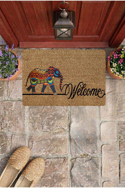 SoGood Concept Fil Desenli Coco Görünümlü Kapı Önü Ve İç Mekan Paspası