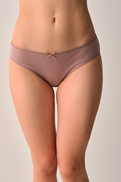 Amarelle Βαμβακερά εσώρουχα Mila Mocha με κανονική μέση, σετ 3 τεμαχίων