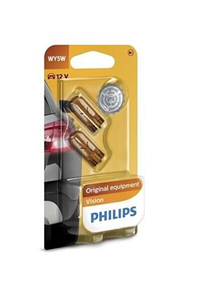 Philips Set de 2 becuri Philips WY5W Vision de 12V