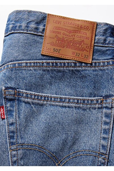 Levi's ®   501 ®   بنطلون جينز رجالي أصلي - أزرق كيميائي