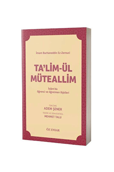 Ahıska Yayınevi Kelime Manalı Talimül Müteallim Tercümesi - Ciltli