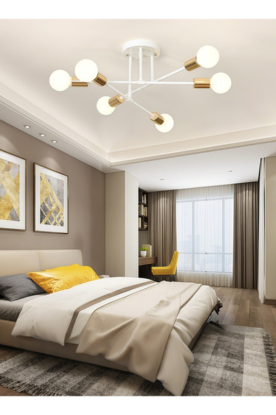 Generic مصباح معلق بسيط بدون لمبة. تصميم نورديك. مناسب لغرفة المعيشة، غرفة ال...