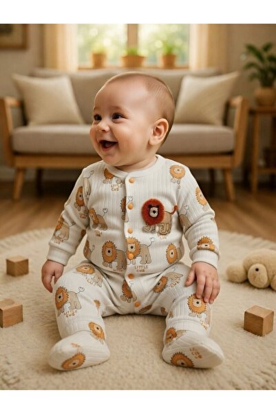 Baby Mii Aslan baskılı tulum