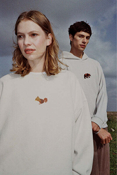 Reflect Studio Φούτερ Squirrel Oversize SuperSoft - Βελούδινο Μπεζ