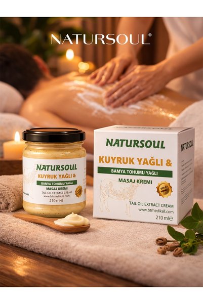 NATURSOUL Tail Oil and Okra Seed Oil Herbal Massage Cream 210 ml
