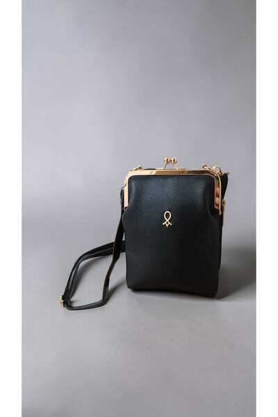 EG BAGS Rosy Burslu Çapraz Çanta Siyah