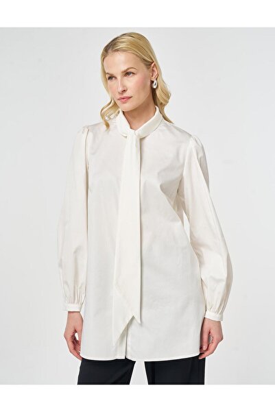 Kayra 100% памучна туника с шалче Екру