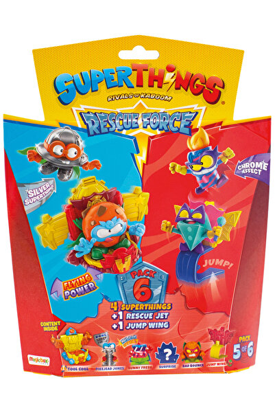 Magic Box AS Superthings Rivals of Kaboom Rescue Force Blister 6 Figurine Ale...