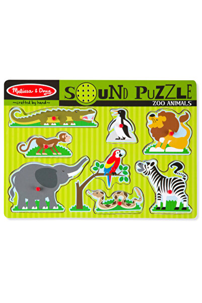 Melissa & Doug Puzzle cu sunete cu animale de la grădina zoologică (10727)