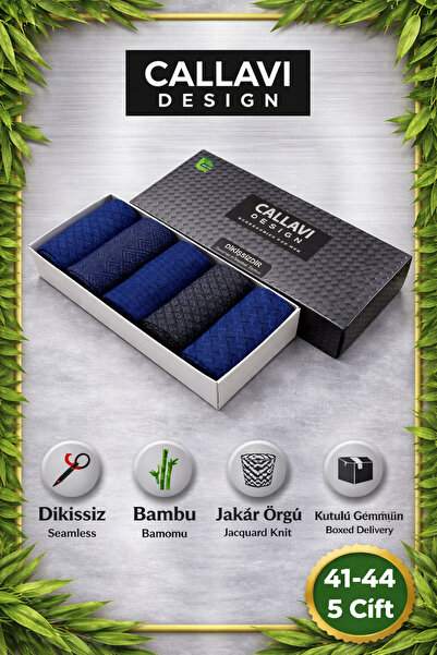CALLAVI Varrat nélküli bambusz férfi dobozos 6 pár