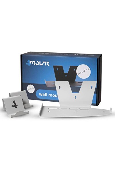 mount Suport de perete cu 4 suporturi pentru consolă Slim, alb - Playstation 5