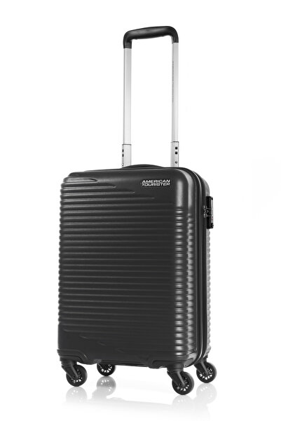 American Tourister حقيبة سفر SKYPARK 55/20 صلبة دوارة - قفل TSA، لون أسود (55...