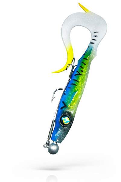 sr sazanrig Shock Tail 19 cm Üçlü İğne NO:6 Çelik tel Modifiyeli Hazır Zokalı...