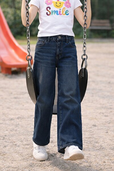 CEDY DENIM Blugi Palazzo pentru fete de înaltă calitate - talie înaltă, 100% ...