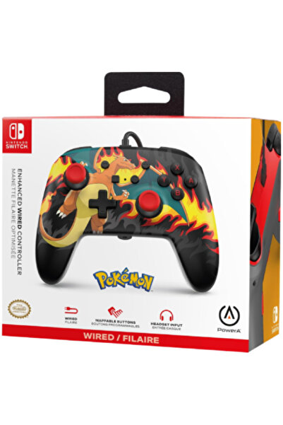 Powera Controler îmbunătățit cu fir Charizard Firestorm