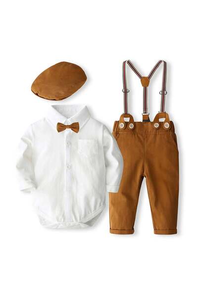Kidohug Costum elegant baieti, Kidohug Little Chestnut, Maro