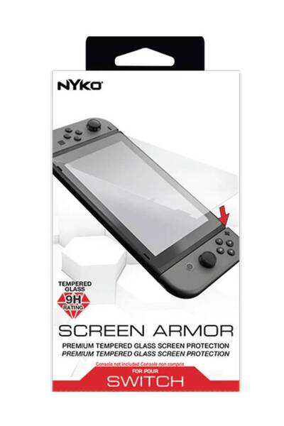Nyko Protector de ecran NSW, Nyko, sticlă securizată 9H, oleofob, șervețele d...