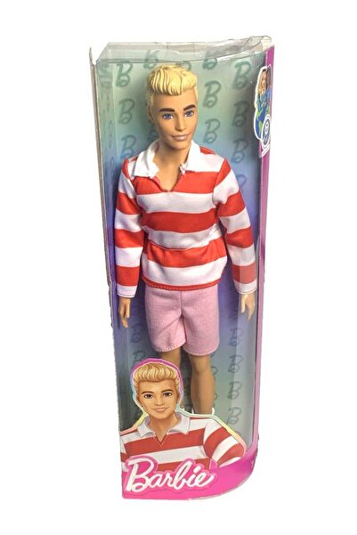 mattel Păpușa Barbie Fashionista Ken cu dungi roșii și albe (HYV01)