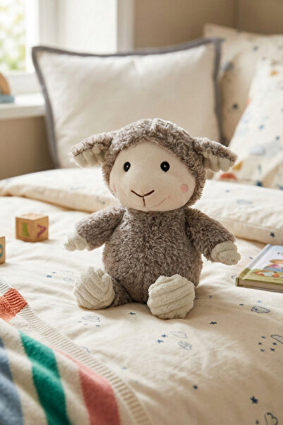 craftivio Sevimli Peluş Kuzu Uyku Arkadaşı - 23 cm Yumuşak Bebek Ve Çocuk Oyu...