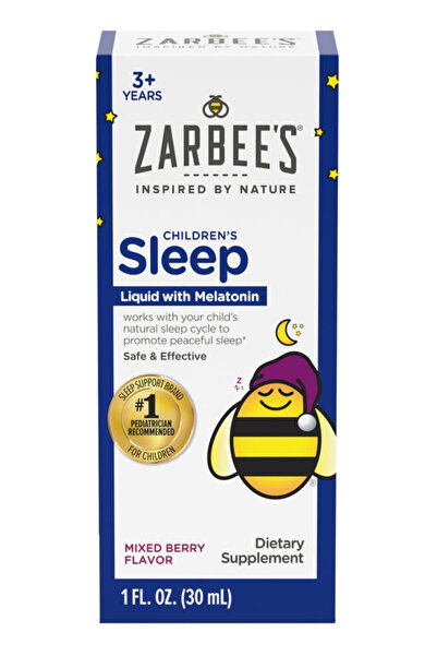 Zarbees Sleep Supplement Liquid, 1mg, Drug-Free & Effective, Easy to Take Nat...