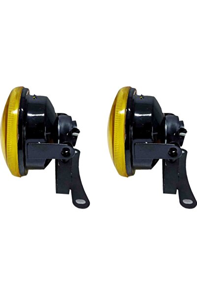 Sm Motors Sis Farı Seti Üniversal 90mm Sarı 2 Adet + H3 Ampül