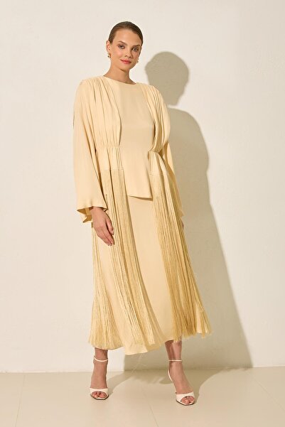 Setre Amber Saçak Detaylı, Uzun Kollu Rahat Kesim Bluz