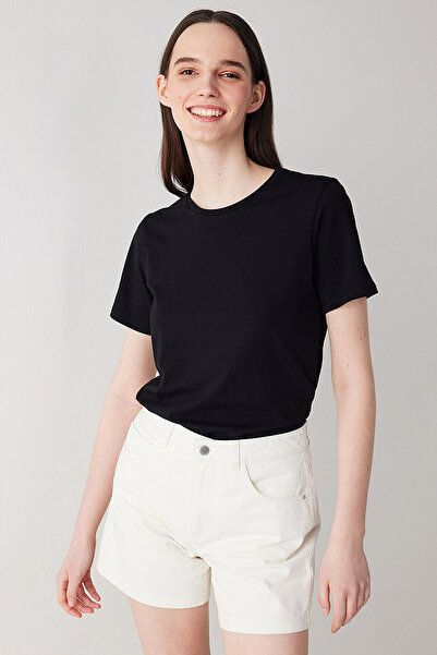 Penti Cotton Black Basic T-shirt