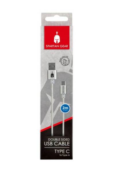 Spartan Gear Cablu USB Cu Doua Fete Alb Playstation 5 / Xbox X/S