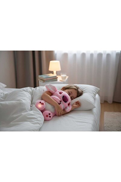 dobes Nefes Alan Uyku Arkadaşı Peluş Sesli Işıklı Kulakları Hareketli Yumuşac...
