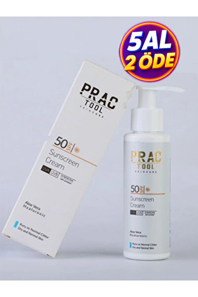 PracTool Kuru Ve Normal Ciltler İçin Güneş Kremi Aloe Vera & Hyaluronic Acid ...
