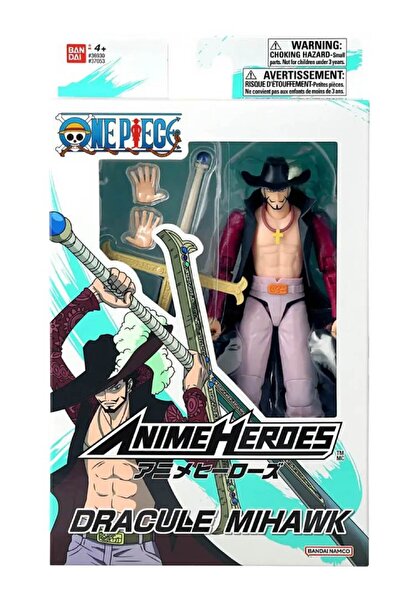 Bandai Namco Bandai Anime Heroes One Piece Dracule Mihawk 17cm (37053)