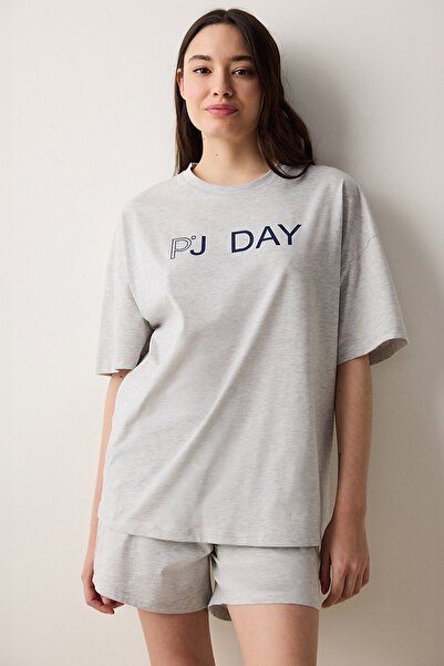 Penti Mix Cotton Grey Pyjama Set