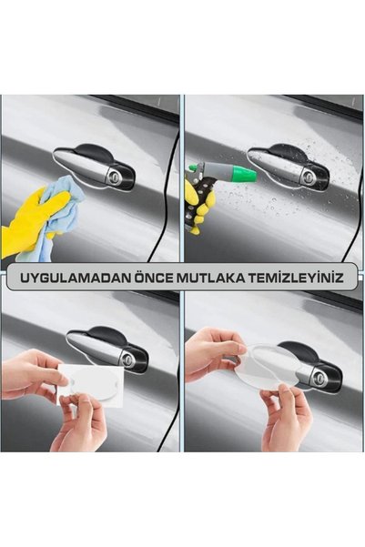 Sm Motors Interior Door Scratch Prevention Set Compatible for Chery Tiggo 7 Pro Vehicles, 8-Piece