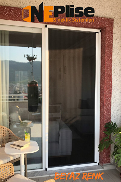 KÖROĞLU SİNEKLİK VE YAPI MARKET Plise Pileli Sürgülü Kapı Sinekliği (çelik Ka...