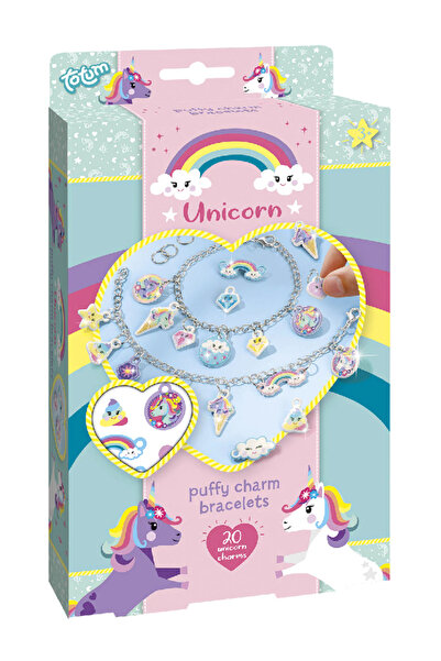 Totum Brățări cu talismane pufoase cu unicorn (68160)