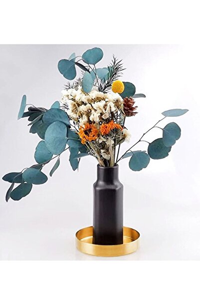 Arabest Round Gold Tray, 4.9 Inch Metal Storage Organizer for Jewelry Cosmeti...