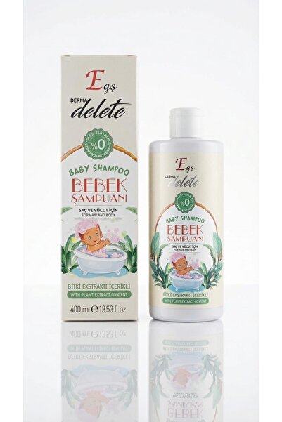 Egş DERMA delete شامبو طبيعي للأطفال للشعر والجسم 400 مل، خالٍ من الكحول والع...