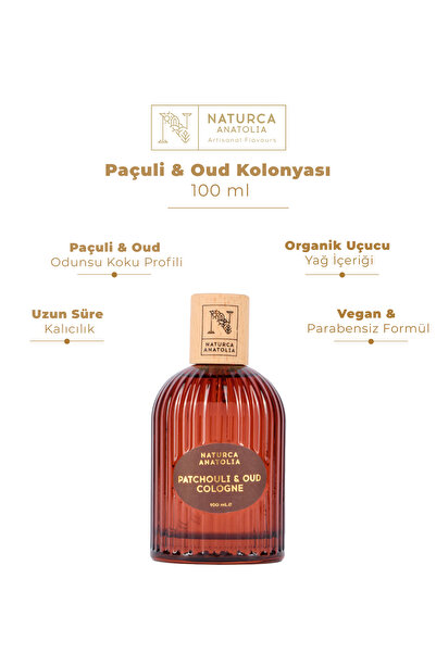 NATURCA ANATOLIA Paçuli & Oud Kolonyası 100 Ml