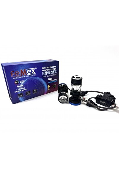 Sm Motors FEMEX Gt Nano Executive H4 Lazerli Mini Bi-Led Xenon Kendinden Mercekli