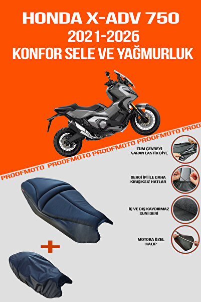 PROOFMOTO مقعد مريح وغطاء واقي من المطر متوافق مع HONDA X-ADV 750 (2021+ وما ...