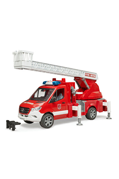 Bruder Autospecială de pompieri MB Sprinter cu scară, pompă de apă, lumini și...