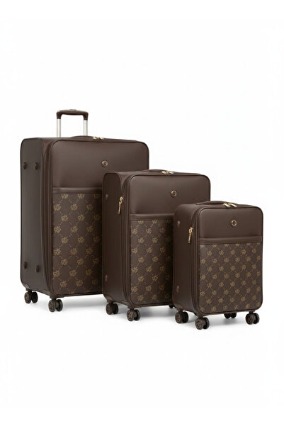 Dkny STREET CRED softside Spinner Luggage set of 3 | Ultra Lightweight ABS Wh...