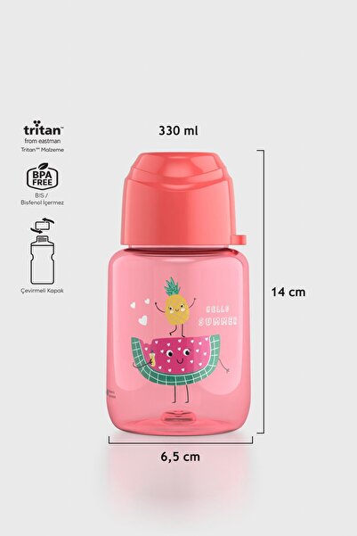 Renga Moi Baby Desenli 330 ml Tritan Şişe 912061 Nar Çiçeği