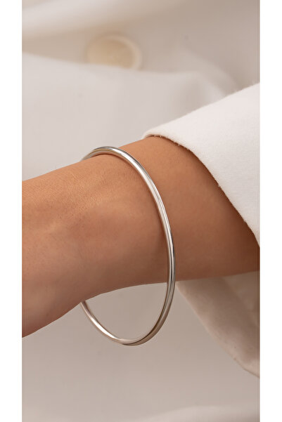 H.M Hakan Mücevherat 14 Ayar Beyaz Altın Bilezik