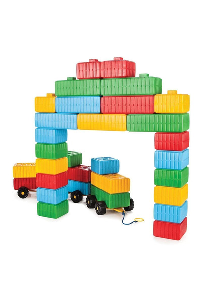 Kids 03251 مجموعة مكعبات من الطوب والسيارة S172117281