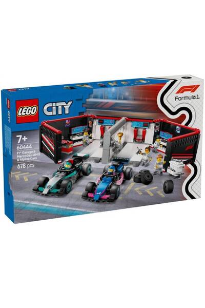 LEGO Garaj City F1(r) și mașini Mercedes-AMG și Alpine (60444)