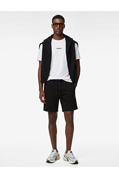 Koton Rahat Kesim Cepli Beli Bağcıklı Spor Şort