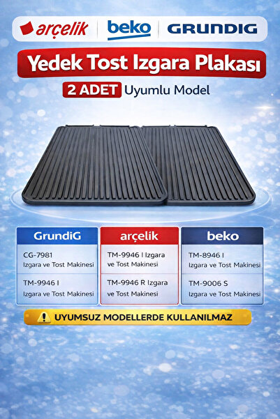 Beko Tm - 8040 I Grill Plate (2 Pieces)
